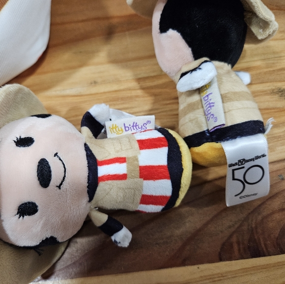 NWOT Hallmark Disney Jungle Cruise Itty Bittys Mickey & Minnie Mouse Plush - Picture 10 of 12